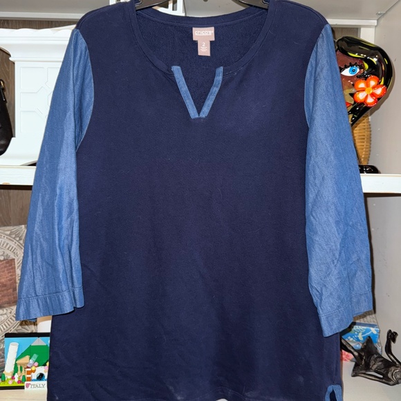 chicos size 2 2.5 lot of 10 tops blouses ladies size large 10 12 - Picture 8 of 11